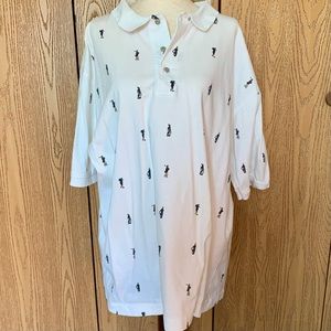 Vintage Golf Patterned Polo
